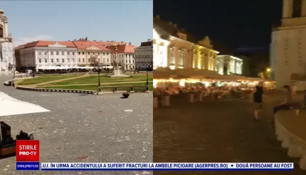 Timișoara s-a animat noaptea, după o zi toridă. Oamenii s-au răcorit pe malul Begăi