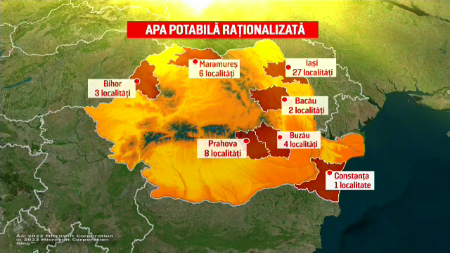 Seceta face ravagii în România. 115 localități sunt afectate. Jumătate dintre ele primesc apă potabilă cu porția