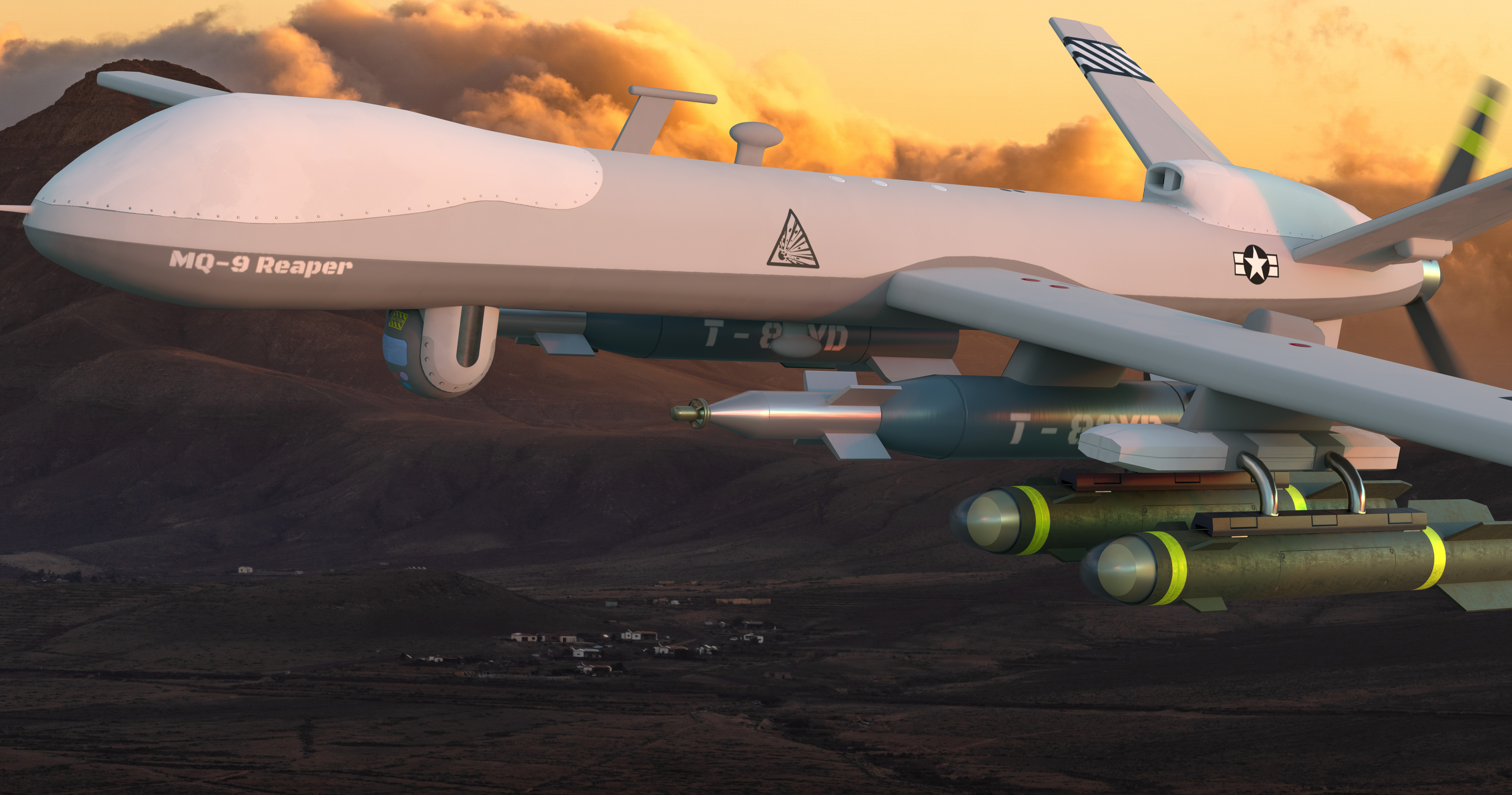 Ce este drona General Atomics MQ-9 Reaper. Cât costă și ce specificații are drona prăbușită în România