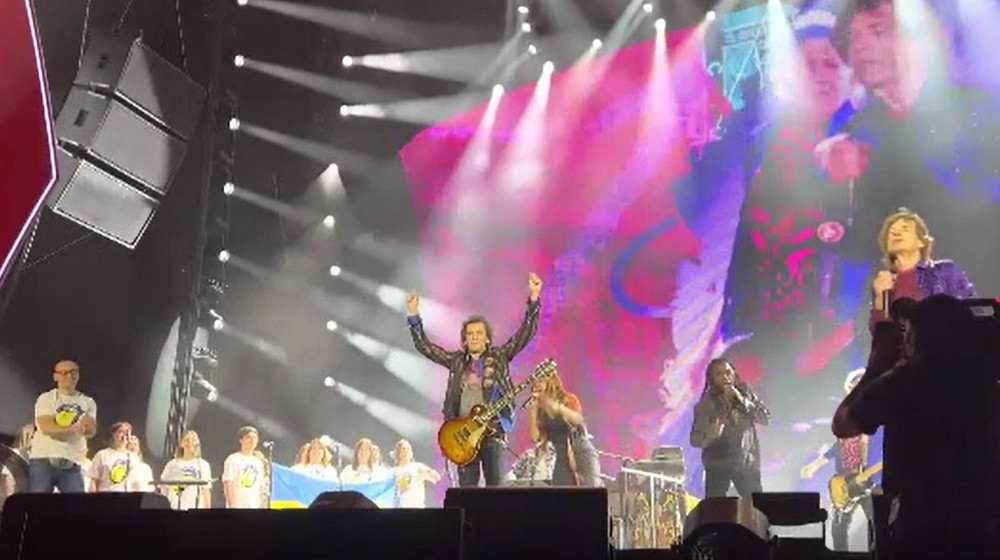 Momente copleșitoare în Austria. Trupa The Rolling Stones a cântat alături de copii ucraineni