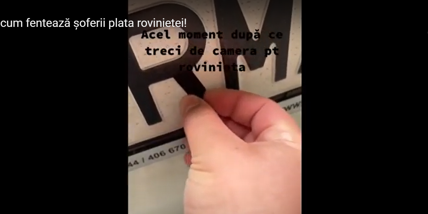 Cum se laudă șoferii pe TikTok că își falsifică numărul de înmatriculare pentru a scăpa de plata rovinietei VIDEO