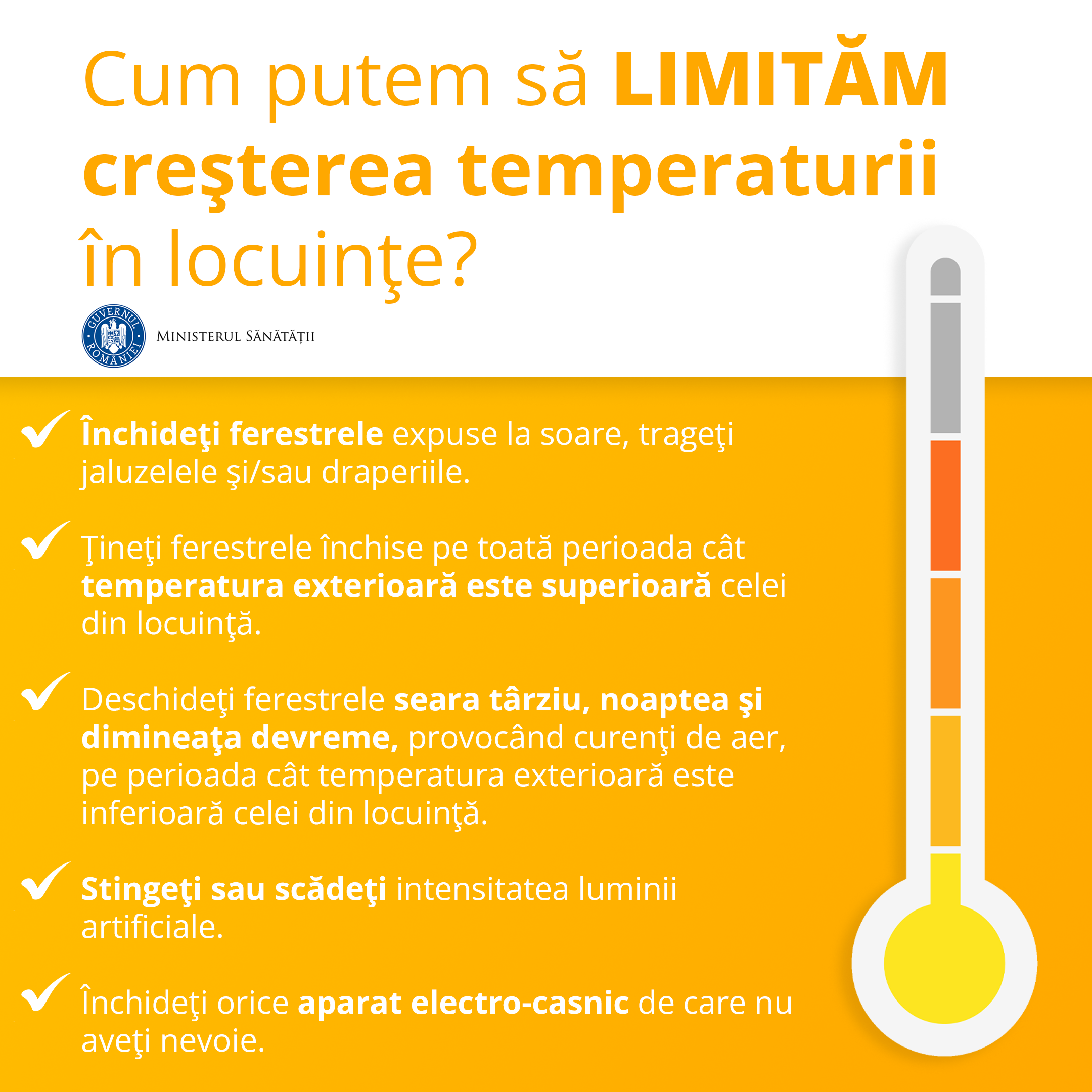 Scaderea temperaturii din locuinte