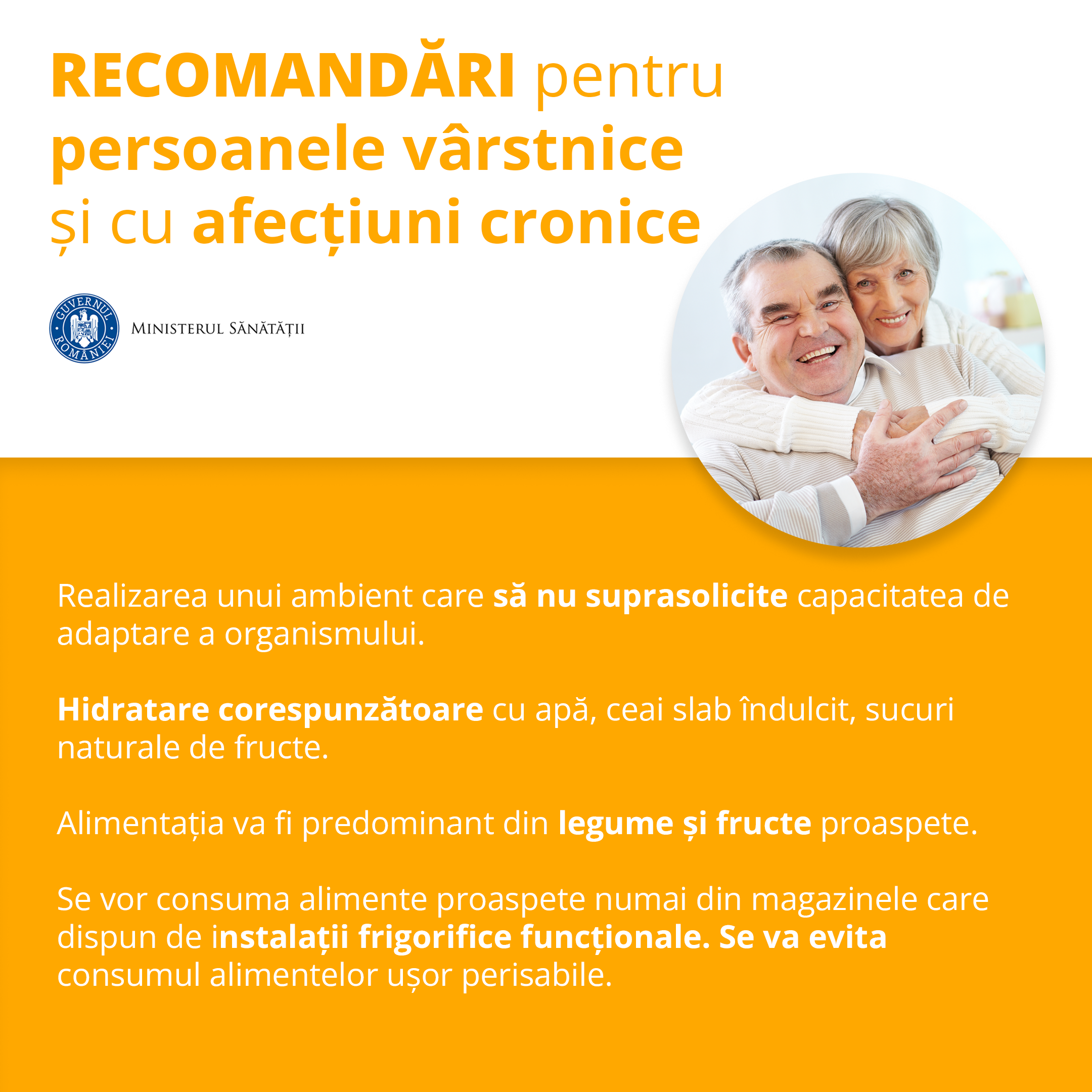 Recomandari pe timp de canicula pentru persoanele varstnice