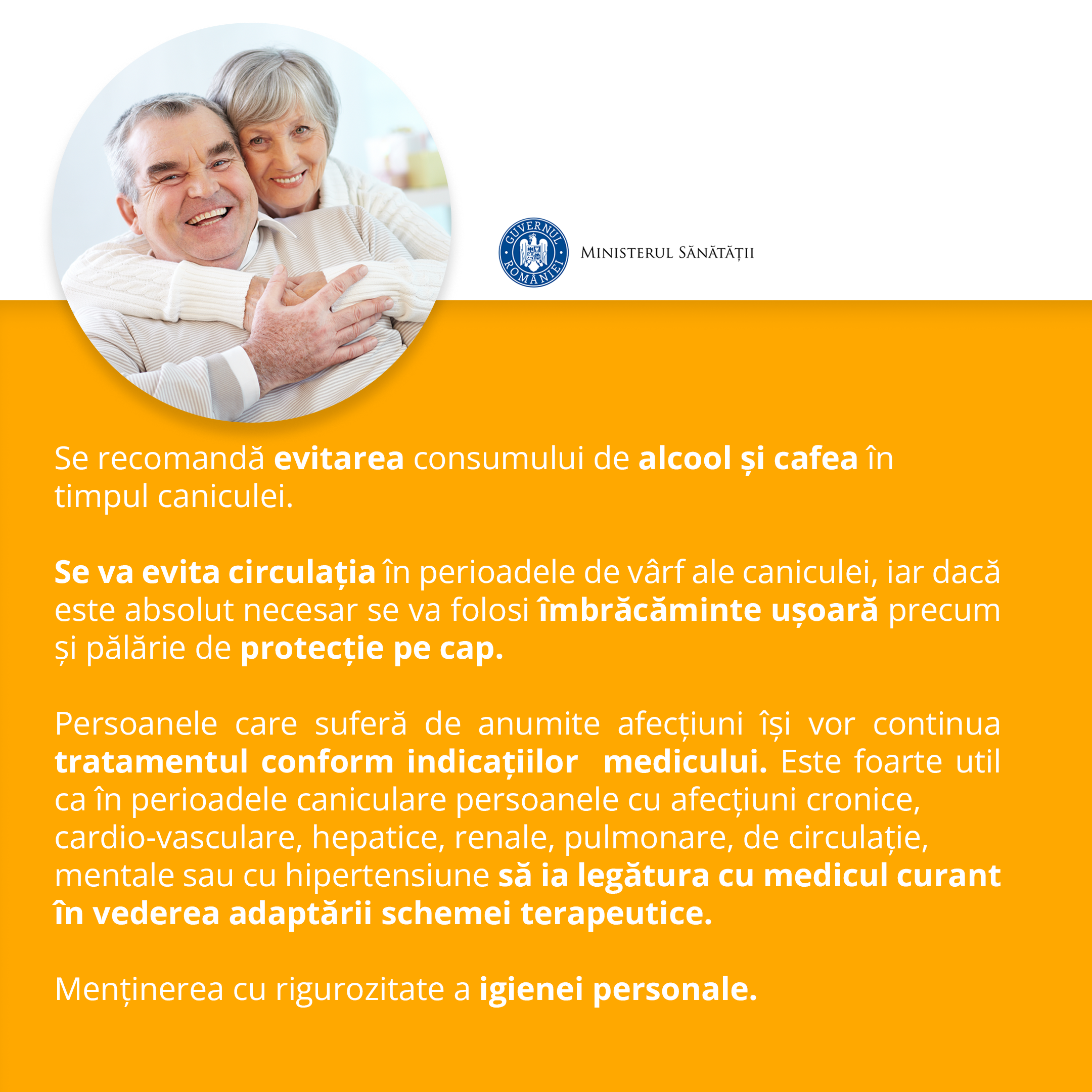 Recomandari pe timp de canicula pentru persoanele varstnice