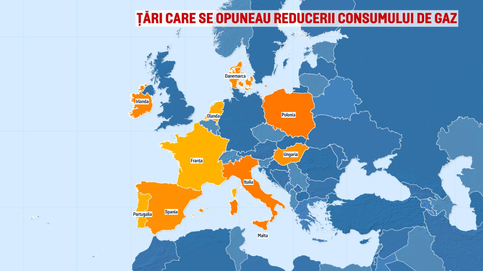 Statele membre ale UE au aprobat un plan de reducere coordonată a consumului de gaze. Când va intra în vigoare