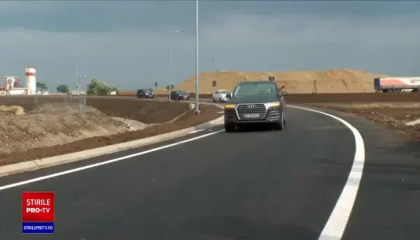 Un tronson din primul drum expres din țară, Craiova-Pitești, dat în funcțiune