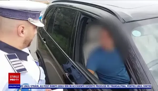 Bărbat din Huși, prins drogat cu cocaină la volan, la un control de rutină