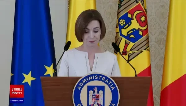Maia Sandu, mesaj pentru România: Vă mulţumim pentru faptul că ne sprijiniţi în demersul nostru european