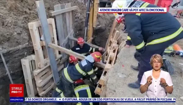 Muncitorul îngropat în malul de pământ, în Castelu, a fost scos după trei ore. Colegul lui a murit