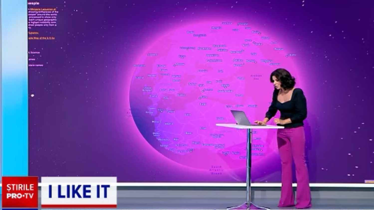 Harta interactivă Wikipedia a personalităților lumii. Ce apare în dreptul României