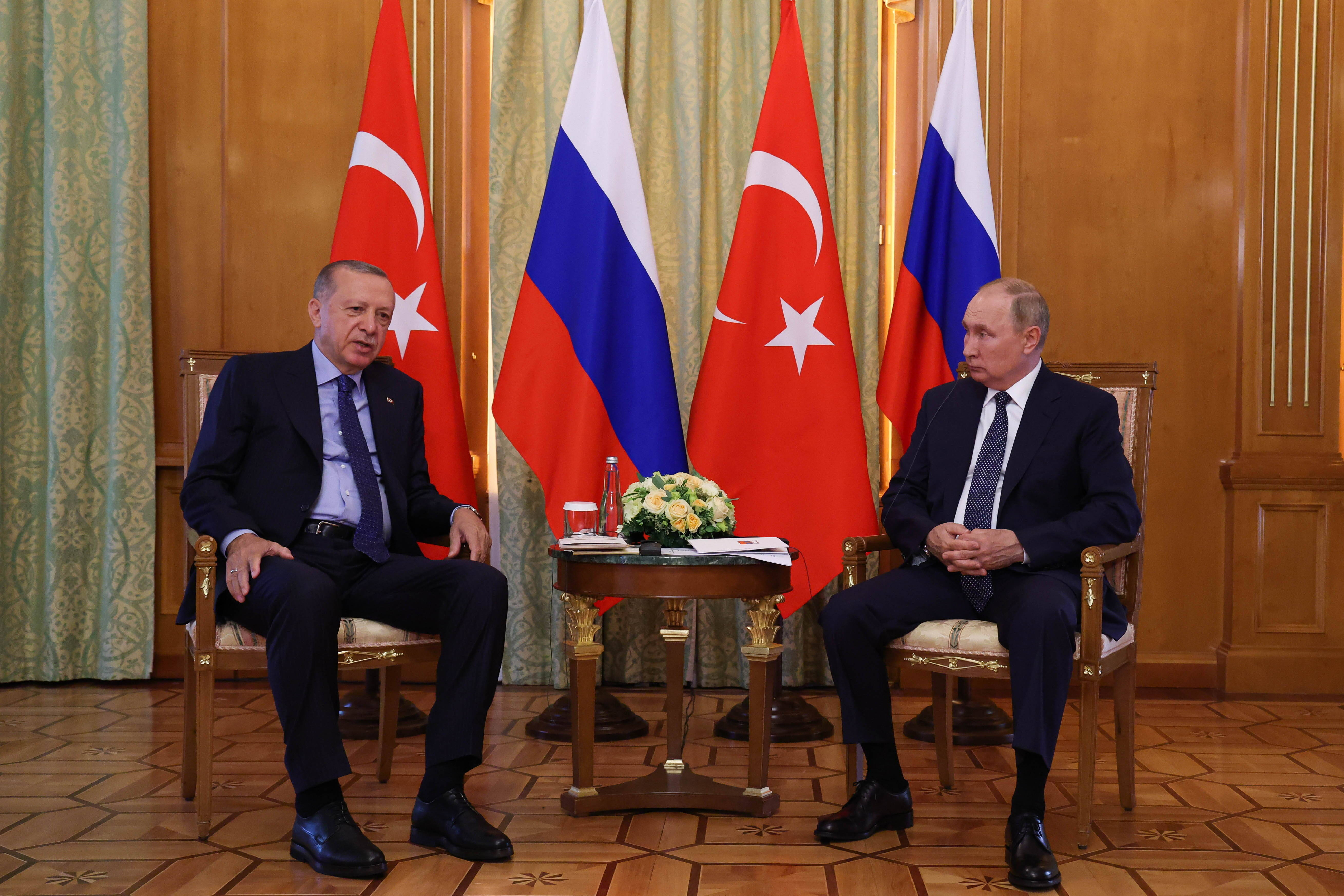 Vladimir Putin și Recep Tayyip Erdogan s-au întâlnit la Soci. Ce au discutat cei doi