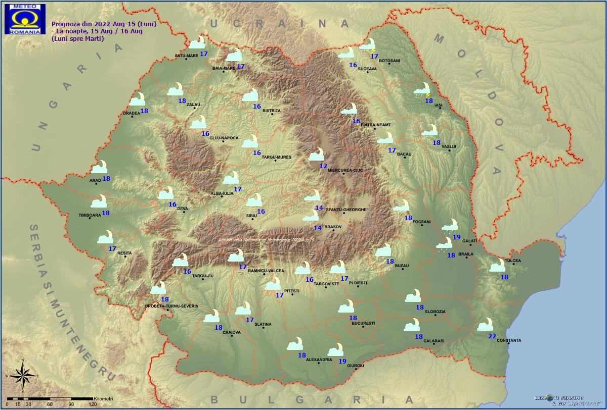 Vremea de mâine, 16 august 2022. Prognoza meteo pentru munte și litoral