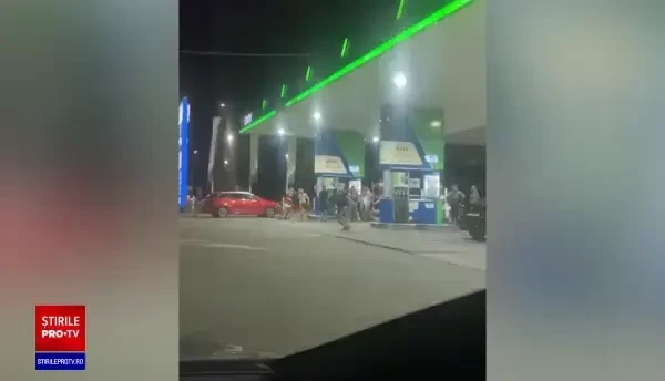 VIDEO Dani Mocanu a bătut un bărbat într-o benzinărie din Pitești. În scandal au fost implicate mai multe persoane