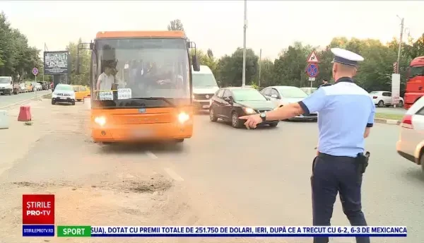 Razii de amploare ale Poliției Rutiere. Șoferi de microbuz, prinși beți la volan