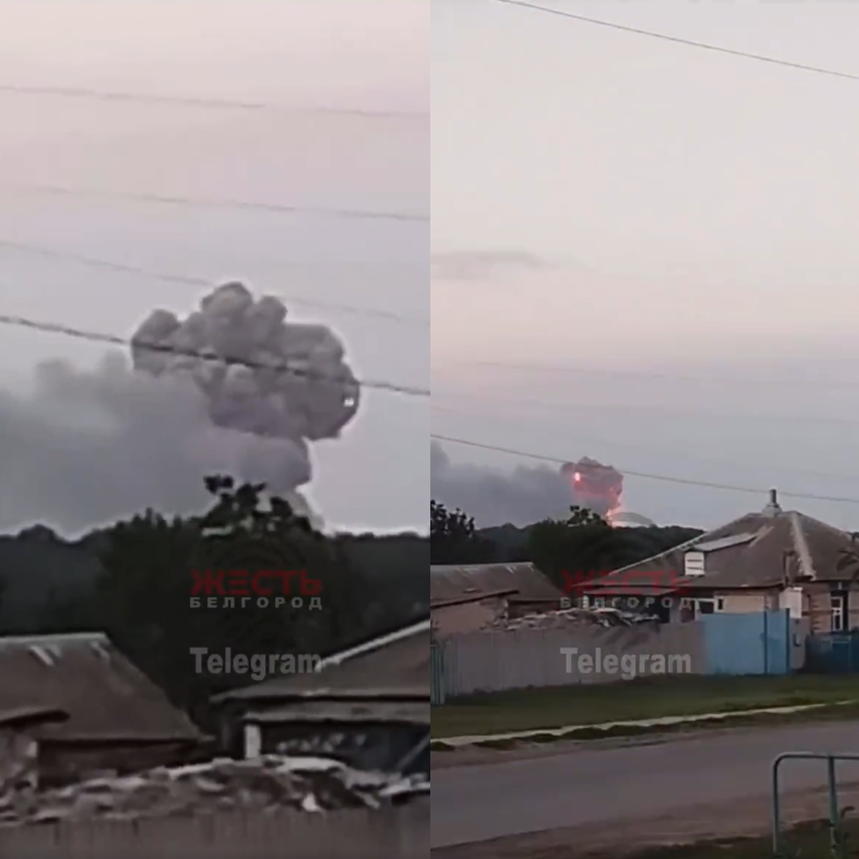 Muniția dintr-un depozit din Rusia, aproape de granița cu Ucraina, a luat foc. Care ar fi cauza. VIDEO