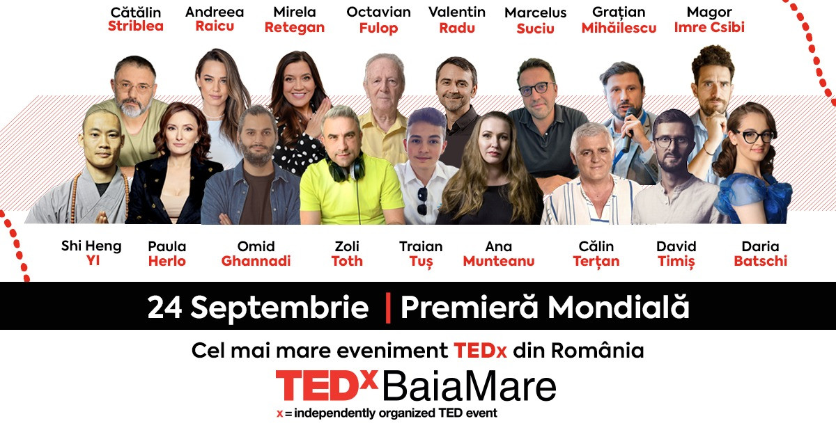 (P) TEDxBaiaMare 2022 anunță o premieră internațională