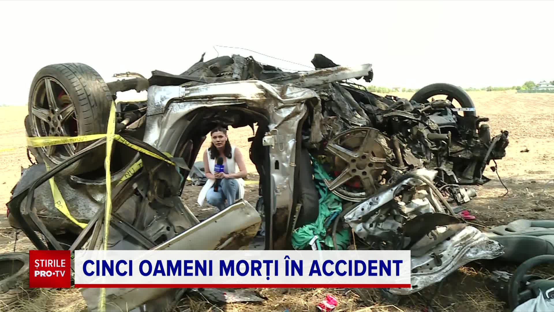 Momentul în care s-a produs accidentul de la Frumușani, în care a murit o întreagă familie | VIDEO