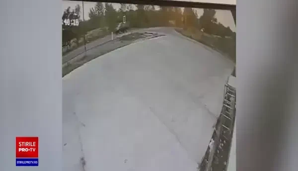 Momentul în care s-a produs accidentul de la Frumușani