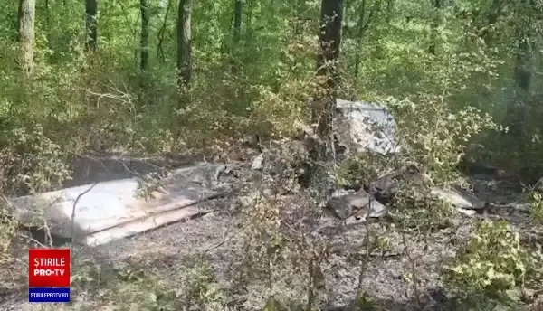 Primele imagini de la accidentul aviatic din Giurgiu în urma căruia au murit două persoane | FOTO&VIDEO