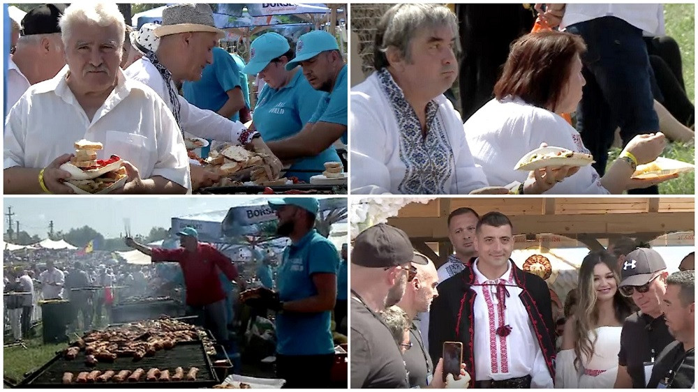 Mii de persoane au stat la coadă, ca să mănânce la nunta lui George Simion. Câți bani a cheltuit liderul AUR