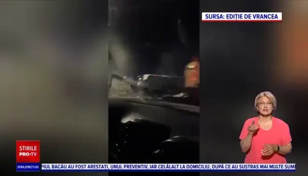 Autocarul cu 42 de ucraineni răsturnat în Vrancea. Localnicii au scos din vehicul victimele care țipau îngrozite