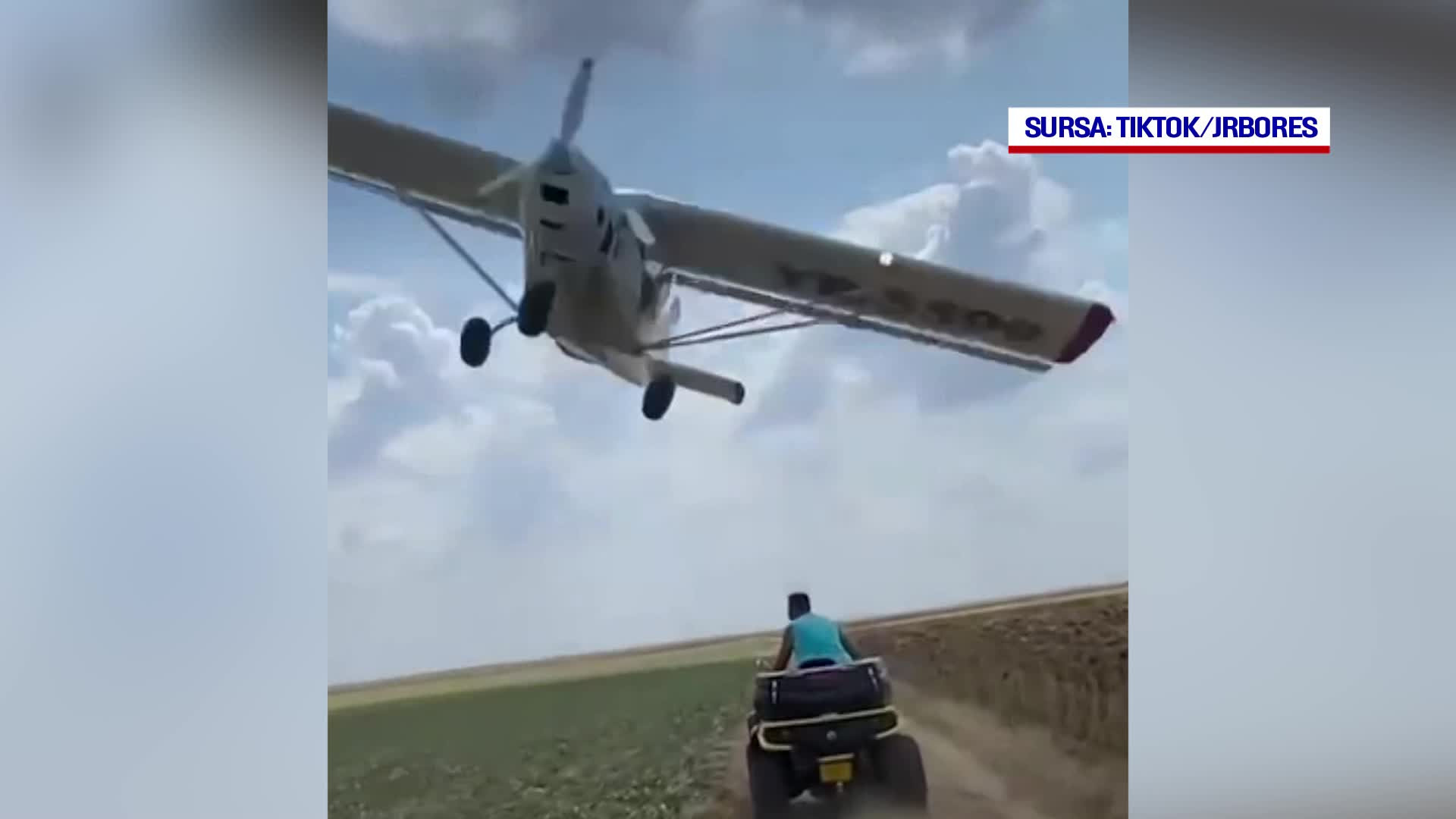 Avionul prăbușit în Giurgiu, filmat executând o manevră interzisă, pe lângă oameni, cu două săptămâni înainte de tragedie