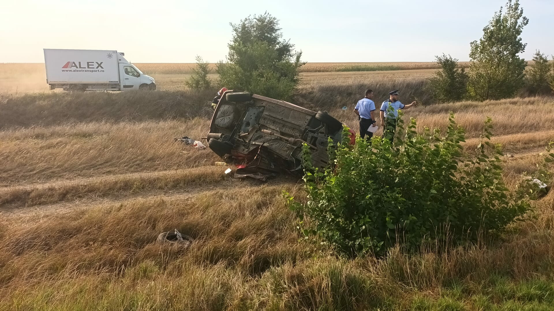 Bărbat decedat şi adolescent rănit într-un accident rutier petrecut pe DE 584, în Brăila