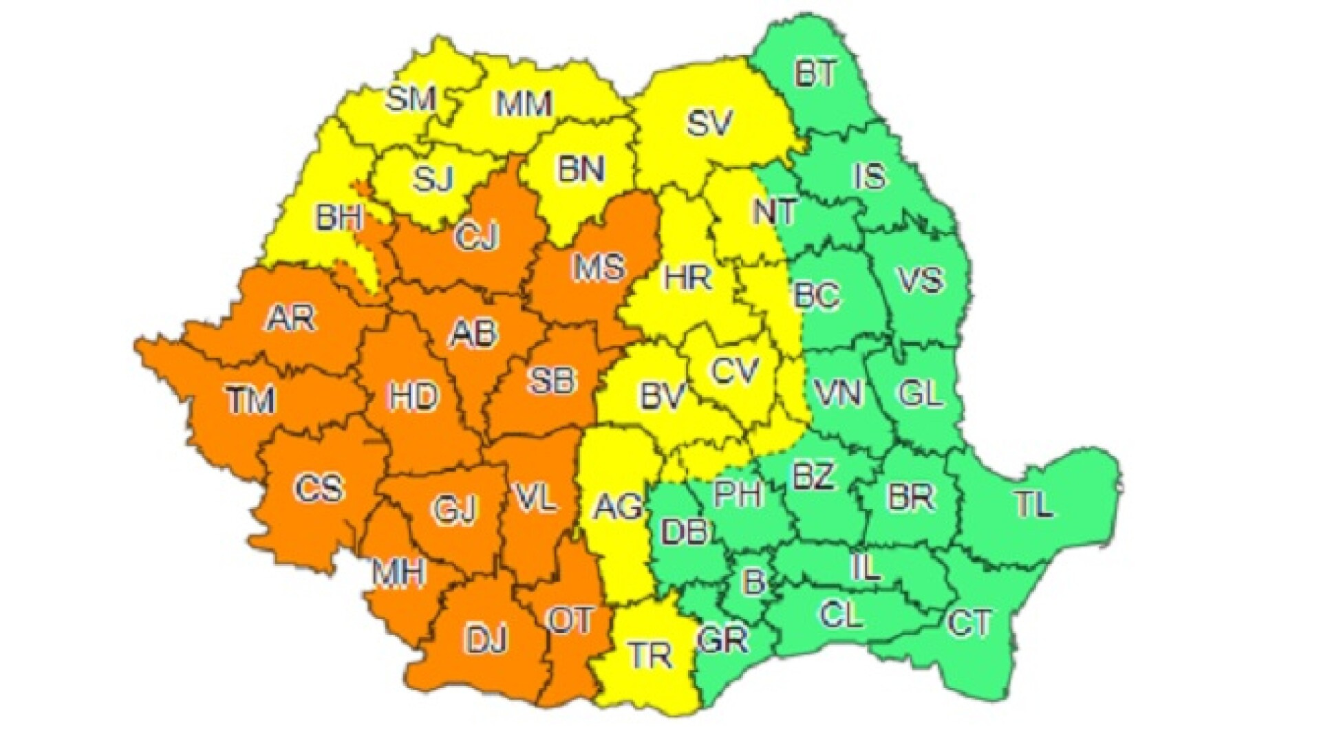 cod portocaliu cod galben