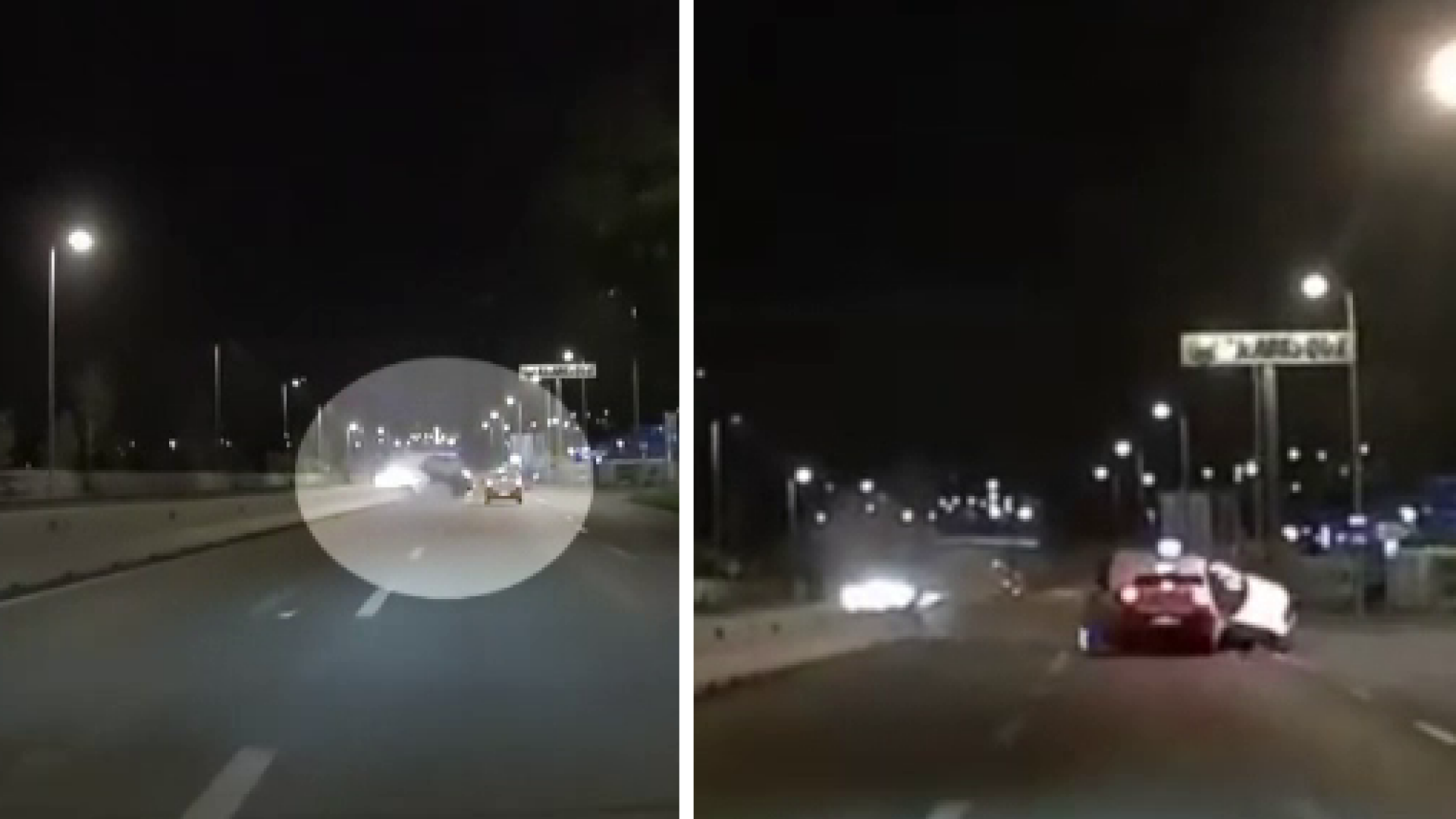 VIDEO. O șoferița neatentă a zburat cu mașina de teren peste parapetul de pe mijlocul drumului, la ieșirea din Cluj-Napoca