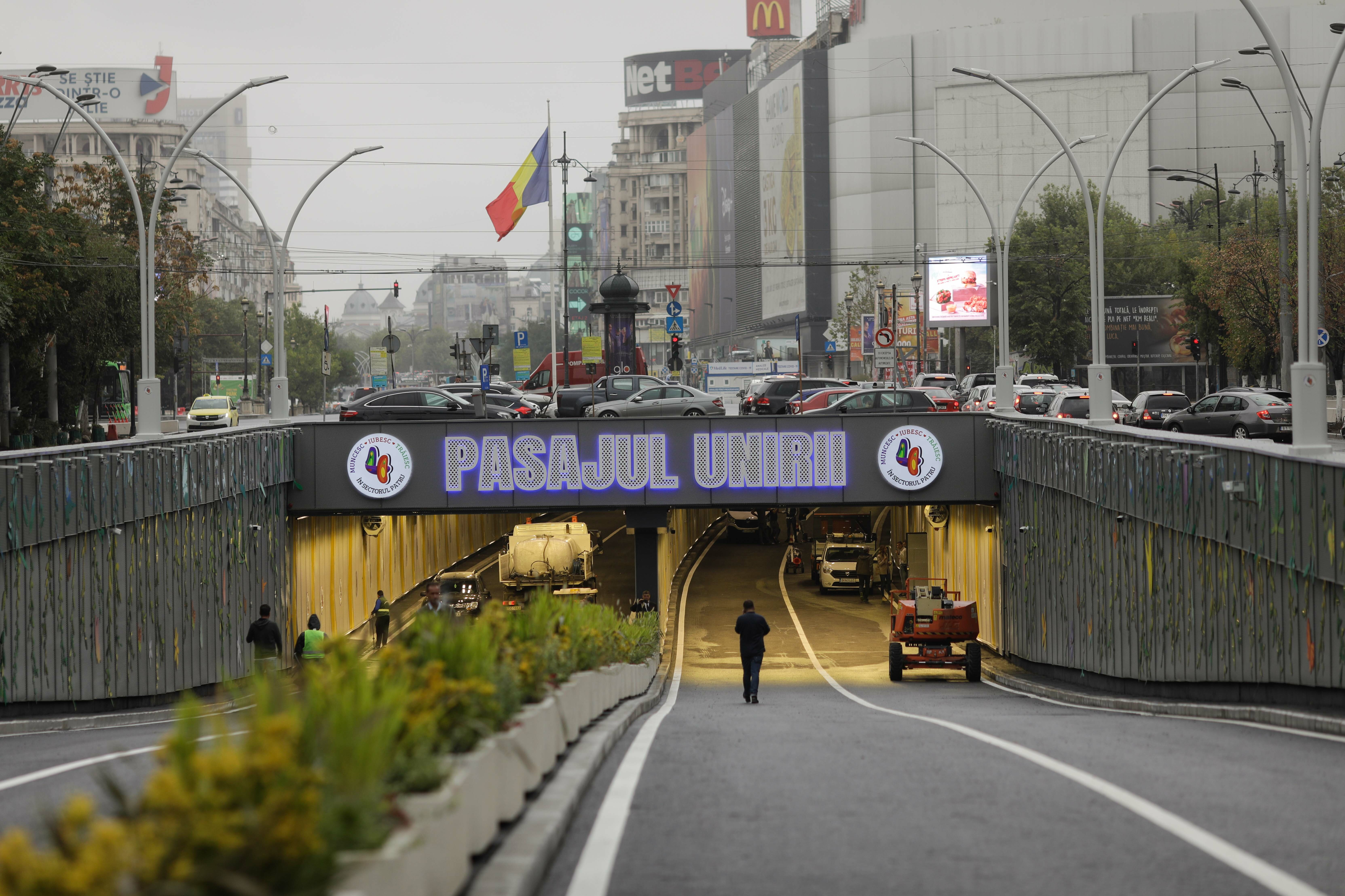 Sisteme noi de semnalizare a înălțimii maxime de 3,5 metri vor fi montate la Pasajul Unirii