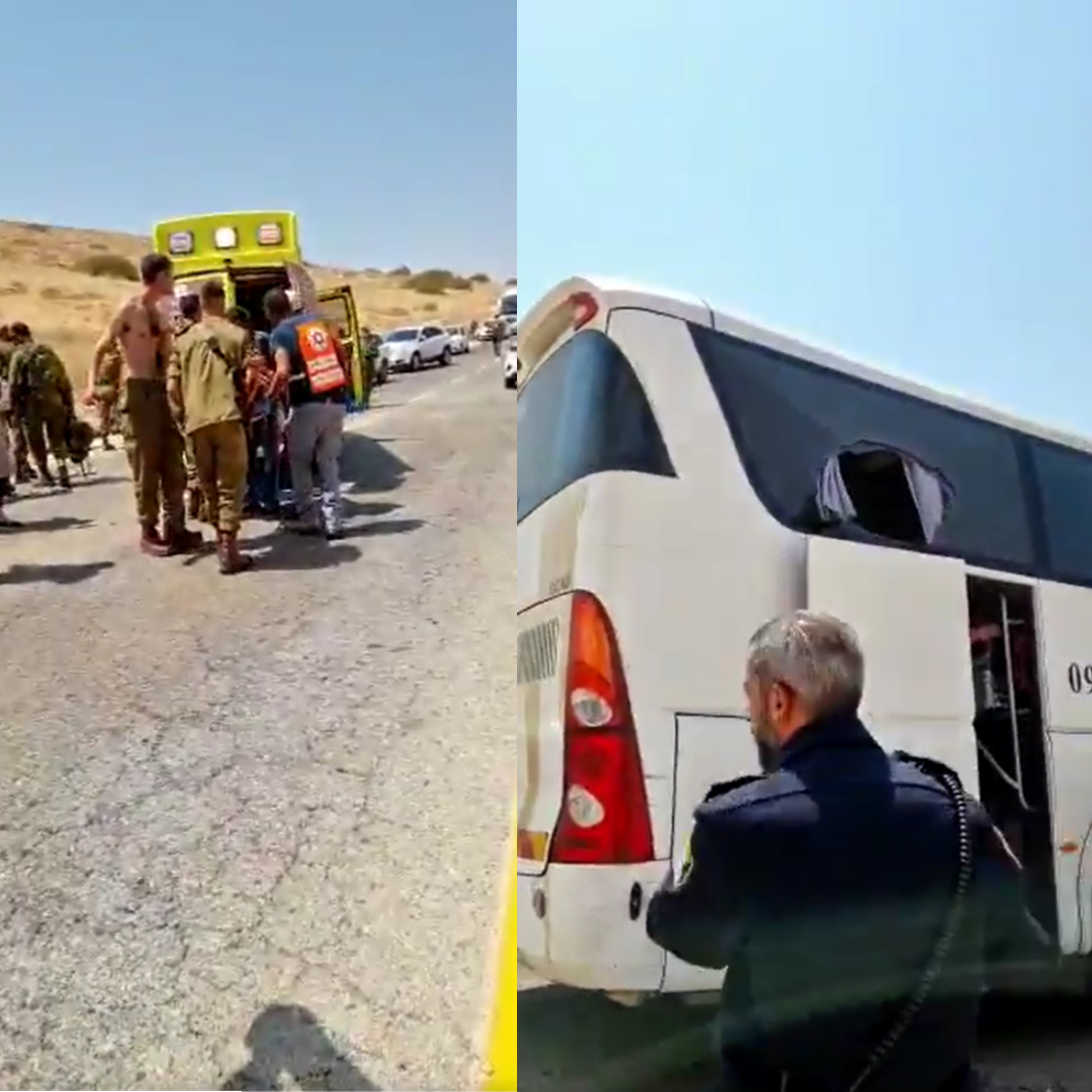 Un autocar israelian a fost atacat în Valea Iordanului. Două persoane dintre cele rănite au fost împușcate. VIDEO