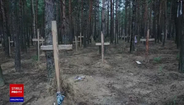 Cadavre cu mâinile legate și cu frânghie în jurul gâtului, descoperite lângă Izium