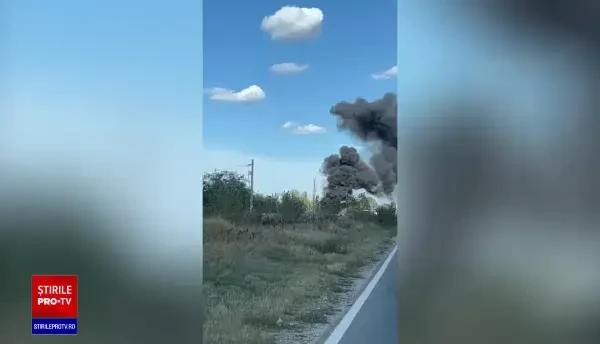 Incendiu uriaș la Remat Chitila, cu degajări mari de fum