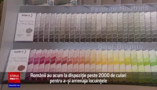 (P) Românii au acum la dispoziție peste 2.000 de culori pentru a-și amenaja locuințele