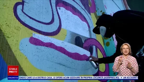 Artă stradală în capitala Moldovei. O echipă formată din zeci de artiști au desenat graffiti pe un pod din Iași