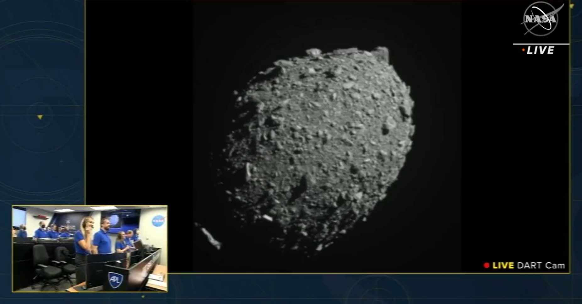 Misiunea DART a NASA s-a lovit cu succes de un asteroid. Cum s-a văzut momentul de pe Pământ | VIDEO