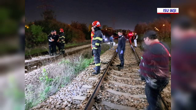 O femeie a străzii din Iași a murit călcată de tren. S-ar fi sinucis