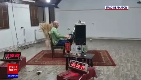 Un român a doborât recordul mondial pentru cel mai lung concert de pian din lume