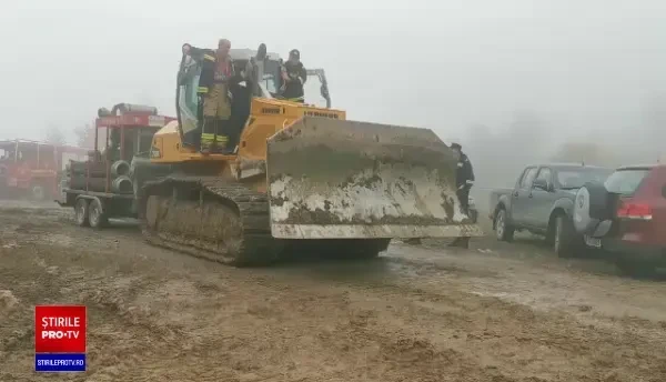 Intervenție la barajul de la Roșia Montană