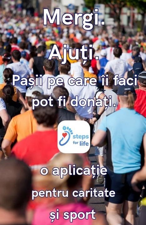 (P) Steps for Life – aplicația care transformă pașii în ajutor pentru ceilalți