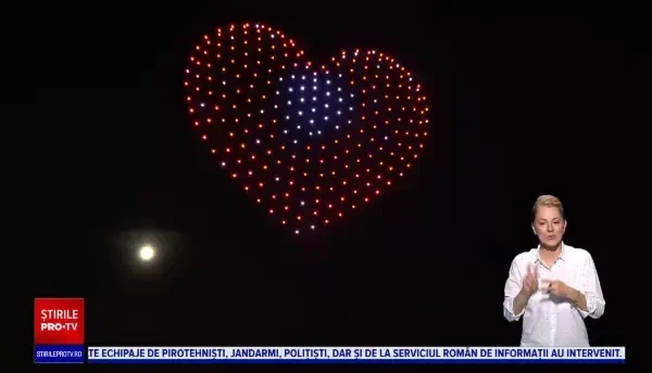 Spectacol cu drone și jocuri de lumini de zilele orașului Cluj-Napoca. „E prima dată când văd așa ceva”