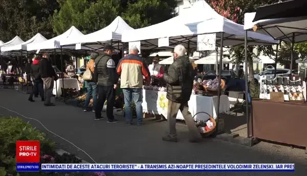 Zeci de producători locali au umplut tarabele din Târgu Mureș de Ziua Națională a Produselor Agroalimentare Românești