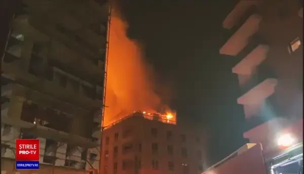 Dosar penal după incendiul la penthouse-ul din București. Clotilde Armand acuză că trei etaje au fost construite ilegal