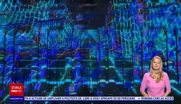Proiecții spectaculoase pe clădirile emblematice din București, în cadrul festivalului Spotlight