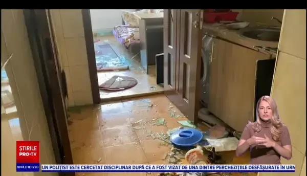 Explozie puternică la un bloc de garsoniere din Brașov. Deflagrația s-a produs de la o improvizație