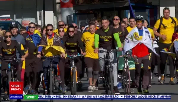 Ștafeta Veteranilor Invictus a ajuns la Bistrița. Voluntarii străbat mii de kilometri în memoria eroilor