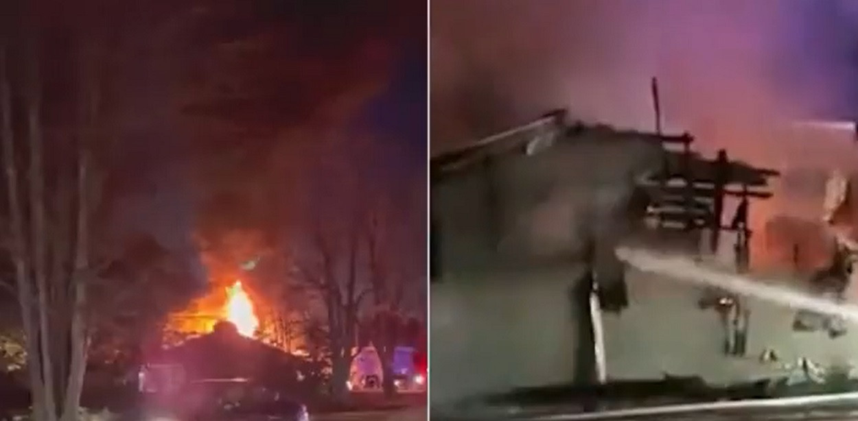 Un avion de mici dimensiuni s-a prăbușit peste o casă din New Hampshire, SUA. Două persoane au murit | VIDEO