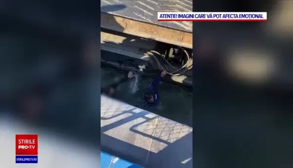 Un copil de șase ani a căzut în Dunăre. „Am deschis pupa vaporului, să nu îi prindem între bac și ponton”