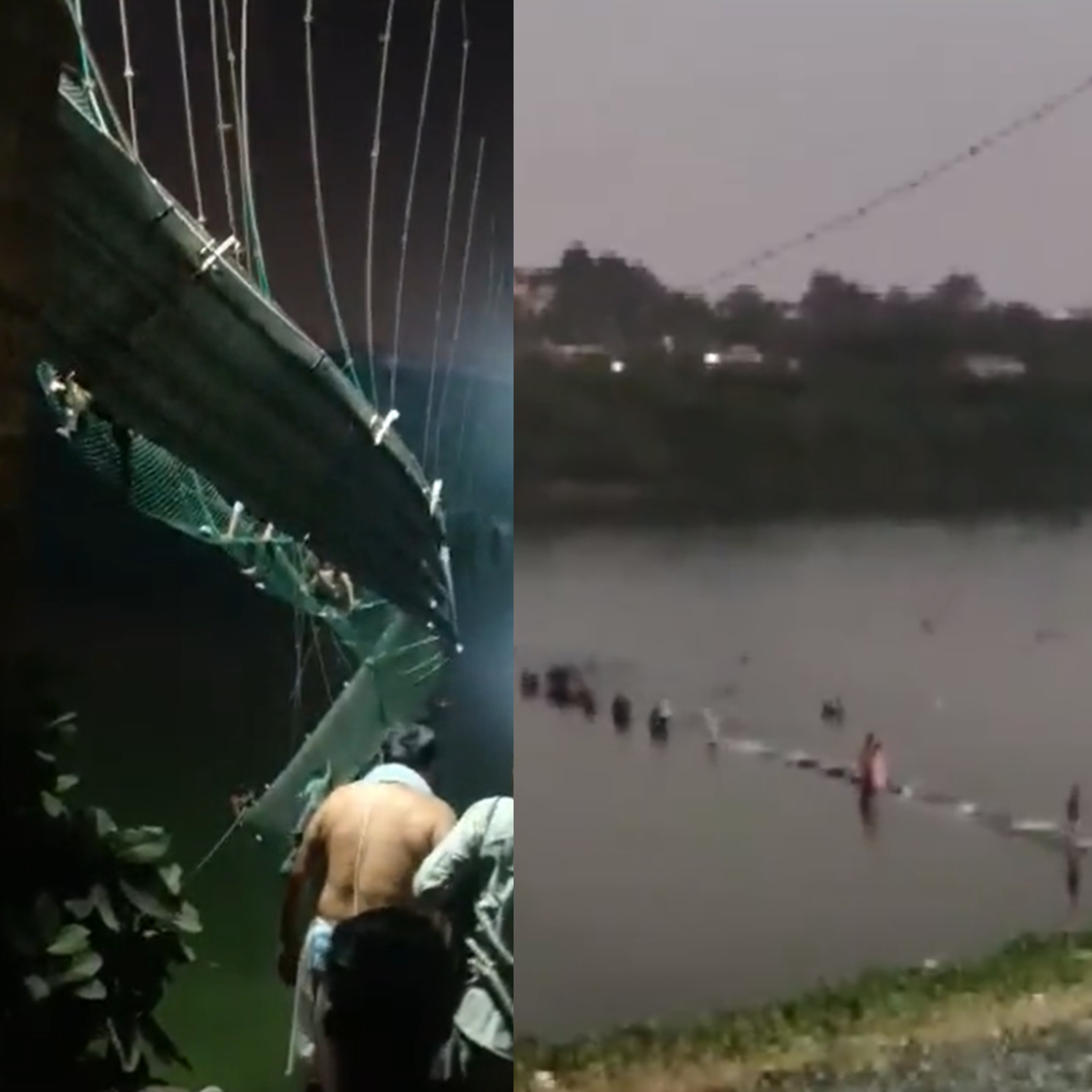 Tragedie uriașă în India. Cel puțin 68 de morți după prăbușirea unui pod reparat săptămâna trecută. VIDEO