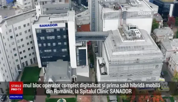 (P) Sanador inaugurează singurul bloc operator complet digitalizat și prima sală hibridă mobilă din Romania